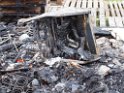 Wohnwagen ausgebrannt Koeln Muelheim Muelheimer Ring Piccoloministr P015